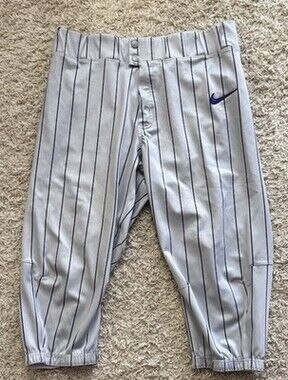 Short Grey-Purple Pin Stripe-Nike Baseball Pants-WCU-Large-Western Carolina
